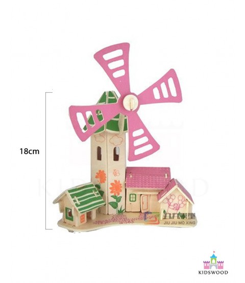 3D Windmill Cottage Puzzle