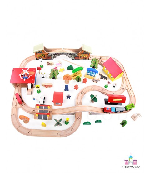 Railway Construction Set (89 Pcs)