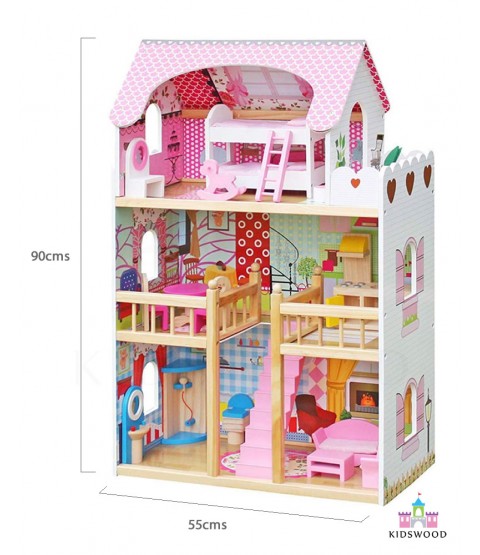 3 Story Pink House (Doll House)