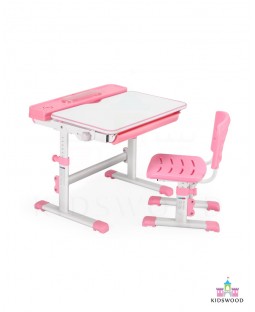 Adjustable Study Table & Chair (Large - Pink)