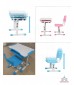 Adjustable Study Table & Chair (Pink)