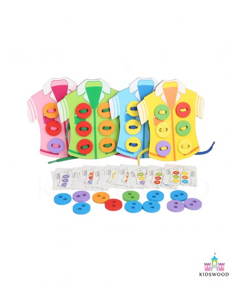 Buttons Lacing Set