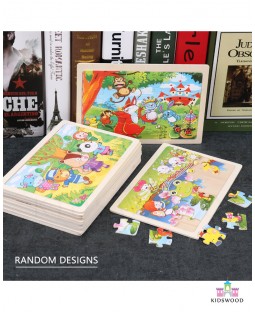 Mini Thin Jigsaw Puzzle (24 Pcs Random Designs)