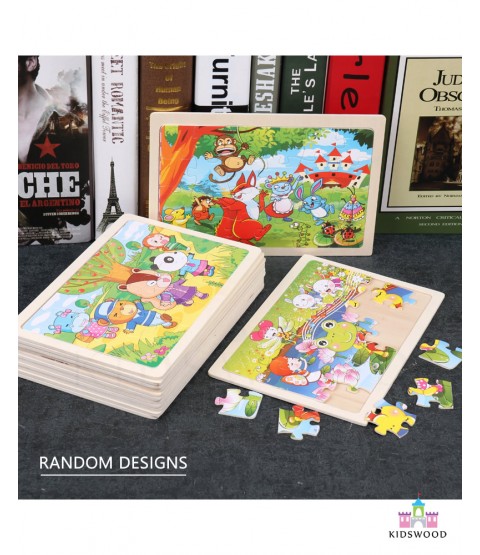 Mini Thin Jigsaw Puzzle (24 Pcs Random Designs)