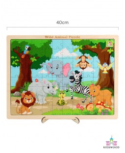 Wild Animals Puzzle (Large - 80 Pcs)