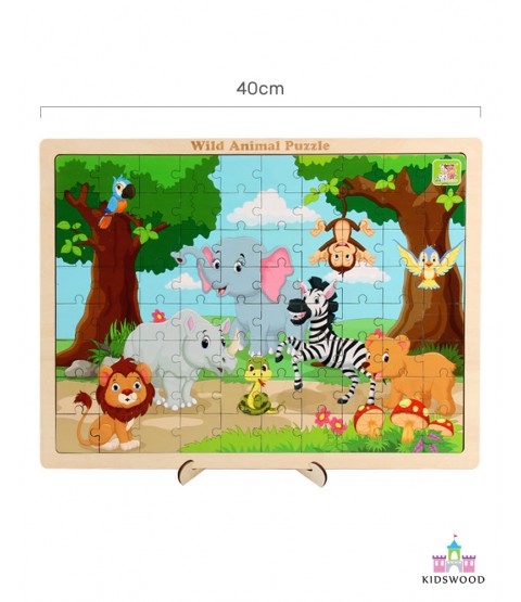 Wild Animals Puzzle (Large - 80 Pcs)