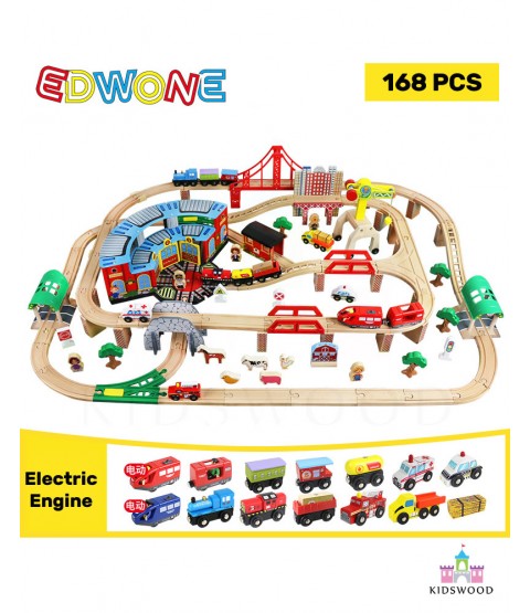 Edwone Rail Track Set (Electric 168 Pcs)