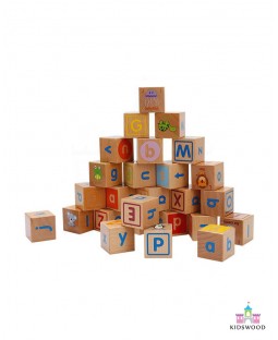 Alphabet Cubes Blocks Set