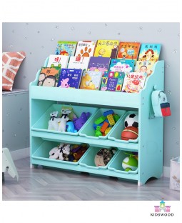 Classic Books and Toys Organizer (Aqua Blue)