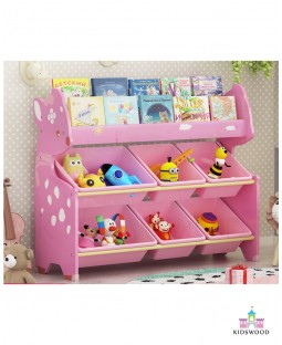 Books & Toys Organizer (Pink-Deer-2 Rows)