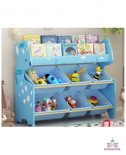 Books & Toys Organizer (Blue-Deer-2 Rows)