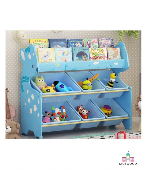 Books & Toys Organizer (Blue-Deer-2 Rows)