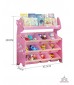 Books & Toys Organizer (Pink-Deer-3 Rows)