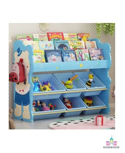 Books & Toys Organizer (Blue-2 Rows)