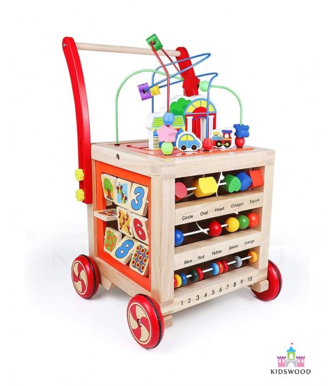 Multifunctional Wooden Walker