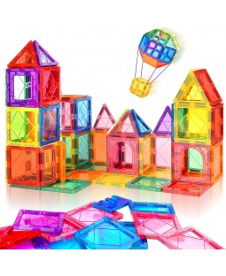 Colorful Magnetic Building Tiles (100 pcs)