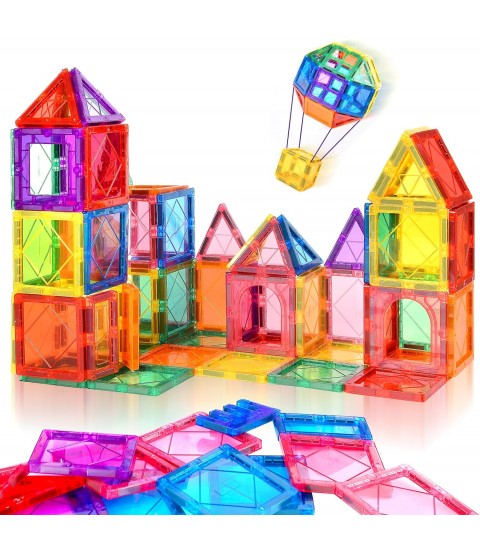 Colorful Magnetic Building Tiles (100 pcs)