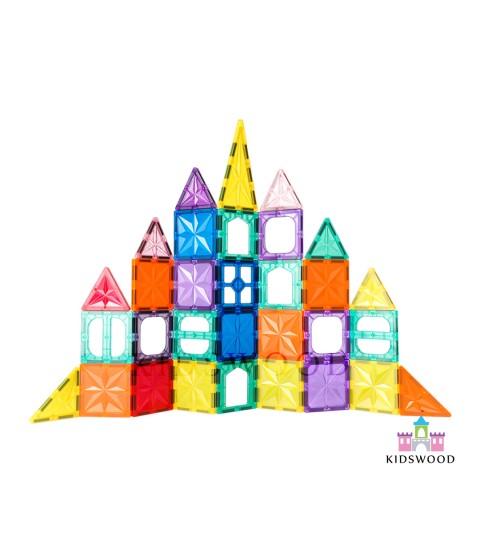 Colorful Magnetic Building Tiles (60 pcs)