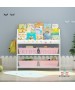 2 Rows Books and Toys Organizer (White)