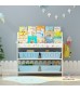 2 Rows Books and Toys Organizer (White)