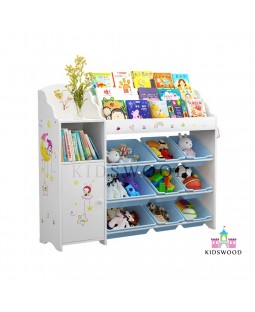 Books and Toys Organizer with Cupboard