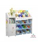 3 Rows Books and Toys Organizer with Cupboard