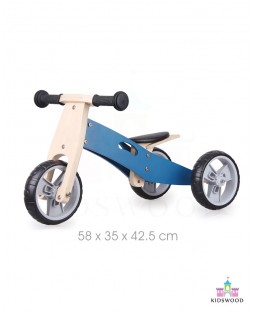 Wooden 2-in-1 Bike (Blue)