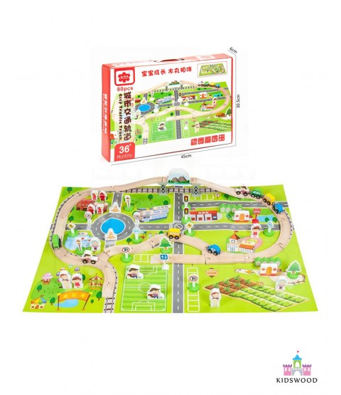 Urban Traffic Track Set (80 Pcs)