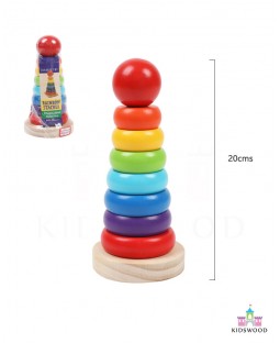 Wooden Rainbow Stacker